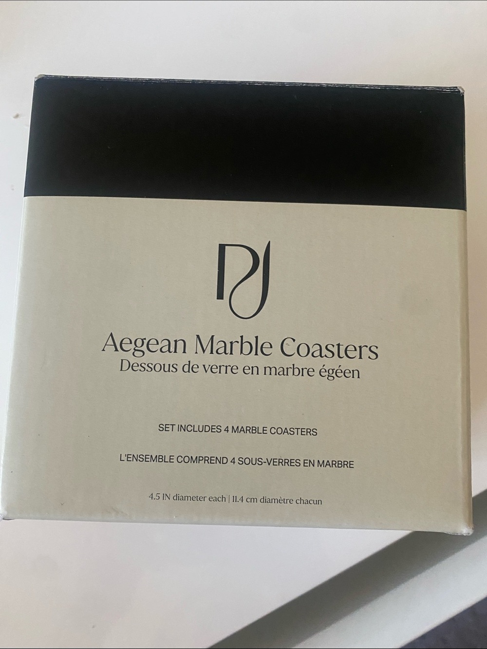 Aegean Marble Coasters - Marble Set of 4 - Picture 2 of 11